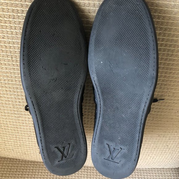 Louis Vuitton Men's Black Leather High Tops - Picture 9 of 12